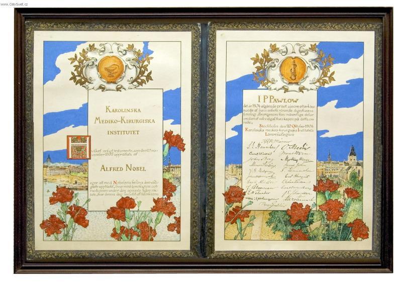 Foto: Ivan Petrovi� Pavlov-Nobelova cena pro I.P.Pavlova